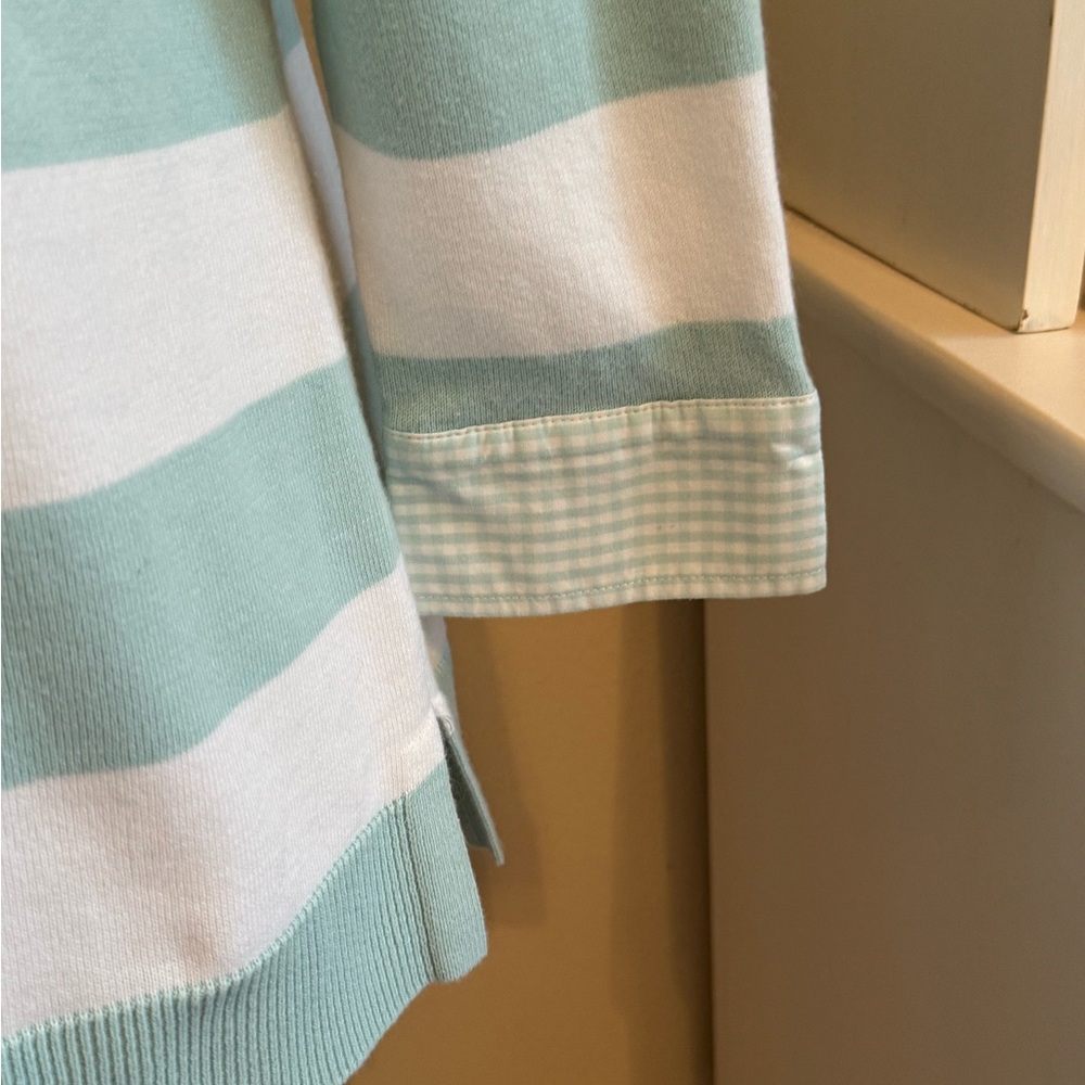 Talbots Gingham Stripe Sweater - Picture 3 of 5